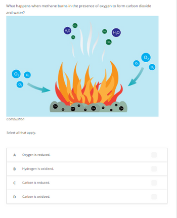 Answered: What happens when methane burns in the… | bartleby