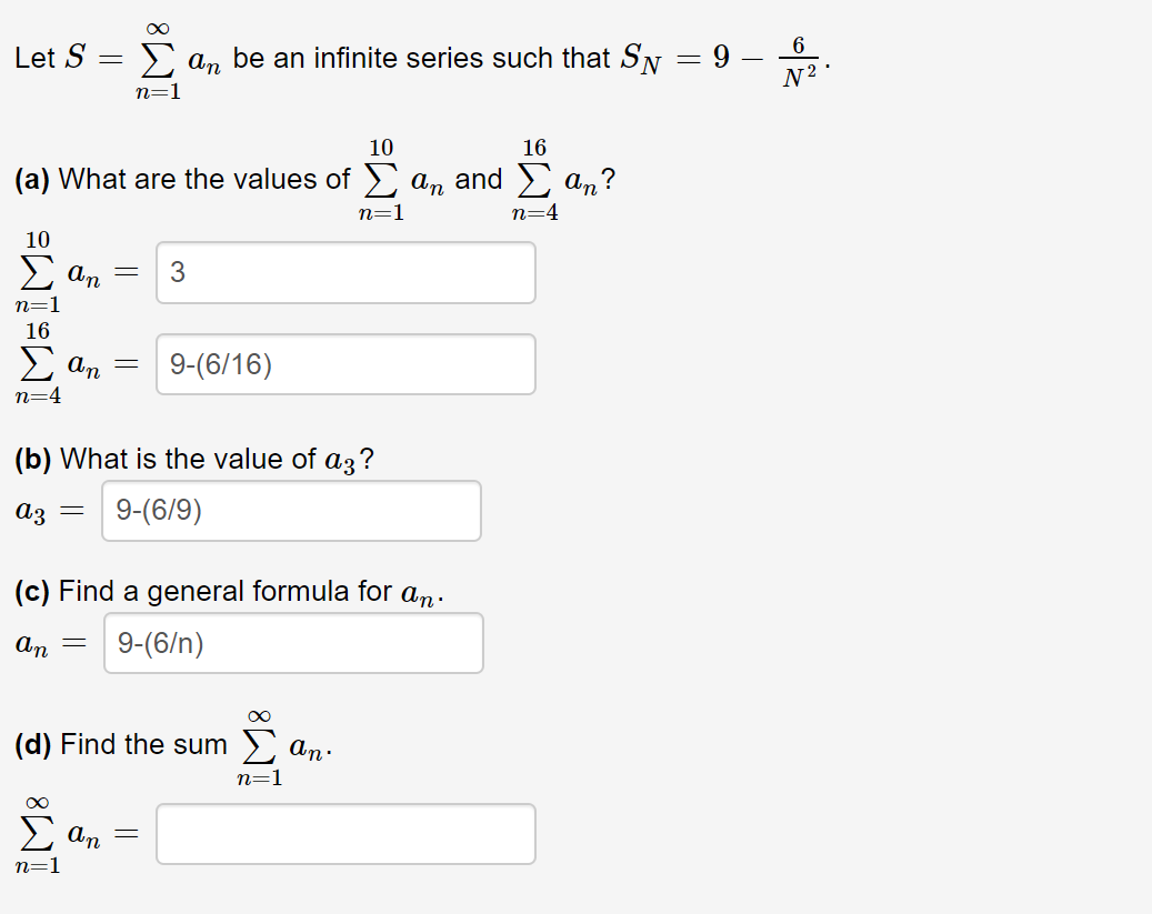 Answered Let S An Be An Infinite Series Such Bartleby