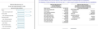 (For Income Staement, click on the icon here
in order to copy the contents of the data table below into a spreadsheet.)
(For Breakdown of Costs and Expenses, click on the icon here a in order to copy the contents of the data table below into a spreadsheet.)
Metroline Manufacturing, Inc.
Metroline Manufacturing
Metroline Manufacturing
Breakdown of Costs and Expenses
into Fixed and Variable Components
Income Statement
for the Year Ended December 31, 2020
for the Year Just Ended
(percent-of-sales method)
Sales revenue
$1,394,000
for the Year Just Ended
Less: Cost of goods sold
916,000
Cost of goods sold
Sales
$216,000
Gross profits
Less: Operating expenses
$478,000
Fixed cost
Less: Cost of goods sold
%
124,000
Variable cost
700,000
Gross profits
$
Total cost
$916,000
Operating profits
Less: Interest expense
$354,000
32,000
Operating expenses
Fixed expenses
Less: Operating expenses
%
Net profits before taxes
$322,000
$40,000
Operating profits
Less: Taxes (rate = 40%)
128,800
Variable expenses
84,000
Less: Interest expense
Net profits after taxes
$193,200
Total expenses
$124,000
Less: Cash dividends
64,000
Net profits before taxes
$
To retained earnings
$129,200
Less: Taxes
Net profits after taxes
Less: Cash dividends
To retained earnings
%24
%24
