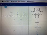 # Applying "Like Dissolves Like"

## Overview

This educational material focuses on the concept of "like dissolves like" in chemistry, highlighting the interactions between different molecular structures and their solubility behaviors.

### Molecular Structures

1. **Polyol Molecule**
   - **Structure**: 
     - A linear molecule with hydroxyl groups (-OH) attached.
     - Chemical formula representation: HO - CH₂ - CH(OH) - CH(OH) - CH(OH) - CH=O
   - **Features**: 
     - Multiple hydroxyl groups indicate high polarity, making it soluble in polar solvents.

2. **Cyclic Ether**
   - **Structure**:
     - A five-membered ring with an oxygen atom.
     - Represented as:
       ```
       O
       / \
      C   C
     / \ / \
    H  C   C-H
     |     |
     H     C
          / \
         H   H
       ```
   - **Features**:
     - Consists mostly of carbon and hydrogen, with some polarity due to the oxygen.

### Solvents Listed

- **CH₃OH (Methanol)**
  - Polar solvent with an -OH group.
  
- **CH₃(CH₂)₄CH₃ (Hexane)**
  - Non-polar solvent, consisting entirely of carbon and hydrogen bonds.

- **H₂O (Water)**
  - Highly polar solvent with strong hydrogen bonding capabilities.

### Concept Explanation

The key principle here is "like dissolves like," meaning polar substances typically dissolve well in polar solvents, while non-polar substances are more soluble in non-polar solvents. The molecular structures displayed help to visualize these interactions.

Understanding these properties helps predict solubility and interaction behavior in various chemical contexts, aiding in everything from laboratory experiments to industrial applications.