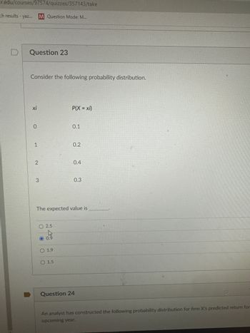 Answered: 3 Consider The Following Probability… | Bartleby