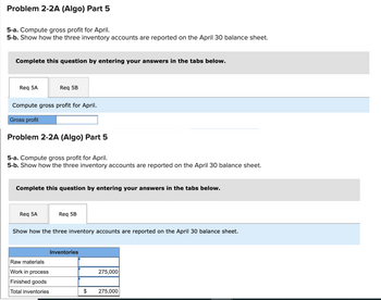 Answered: Required Information Problem 2-2A… | Bartleby