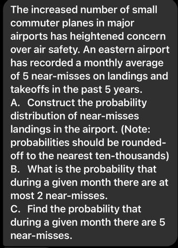 Answered: The increased number of small commuter… | bartleby