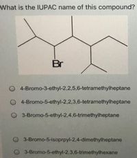 Answered: What is the IUPAC name of this… | bartleby