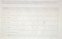 Clampett, Incorporated, has been an S corporation since its inception. On July 15, 2021, Clampett, Incorporated, distributed $60,000 to JD. His basis in his
Clampett, Incorporated, stock on January t, 2021, was $60,000. For 2021, JD. was allocated $19,000 of ordinary income from Clampett, Incorporated, and
no separately stated items. What is JD's basis in his Clampett, Incorporated, stock after all transactions in 20217
Multipie Choice
$41.000
$22.000
$3.000
S.000
None of the choices are comect
