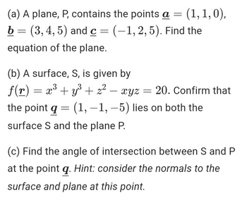 Answered: Find the angle of intersection between… | bartleby