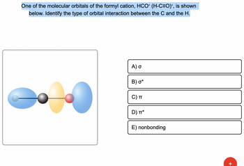 Answered: One of the molecular orbitals of the… | bartleby