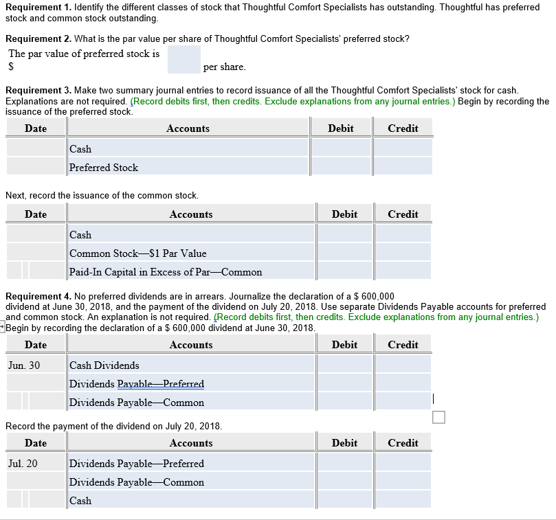 Answered Requirement 1 Ldentify The Different Bartleby