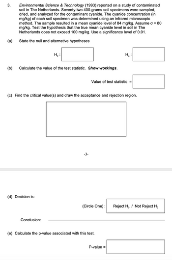 Answered: 3. (a) (b) Environmental Science &… | Bartleby