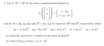 Solved 7. Given AE M. (F), let B the n x n matrix whose (i