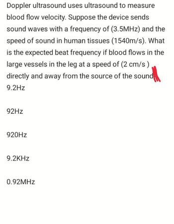 Answered: Doppler Ultrasound Uses Ultrasound To… | Bartleby