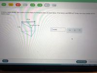 X 3
4
v 5
v 6
= 8
7
A factory makes candles. Each candle is in the shape of a triangular prism, as shown below. If the factory used 8820 cm° of wax, how many candles did the
factory make?
10 cm
7 cm
6 cm
I candles
Check
Save For Later
Submit Assig
2021 McGraw-Hill Education. All Rights Reserved. Terms of Use
Privacy
Ac
