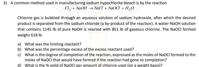 Solved Bleach is a highly basic substance, meaning that it