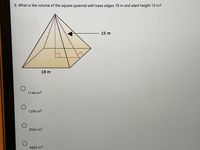 Answered: 8. What is the volume of the square… | bartleby