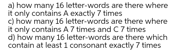 Answered A How Many 16 Letter Words Are There Bartleby