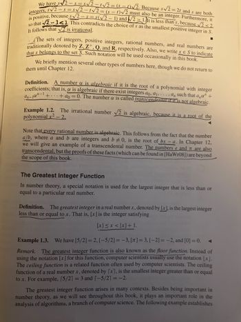 Answered: 11. What Is The Value Of [x] + [-x]… | Bartleby