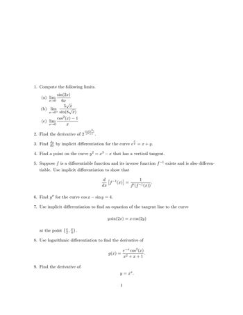 derivative of cosx^2