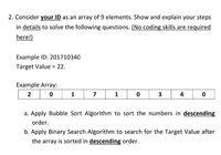 Solved Consider the following bubble sort algorithm. Do the
