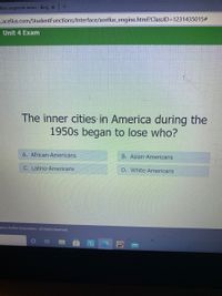 Answered: The Inner Cities In America During The… | Bartleby