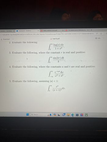 e ^ { 5 log x } - e ^ { 4 log x } ) ( e ^ { 3 log x } - e ^ { 2 log x } d x  )