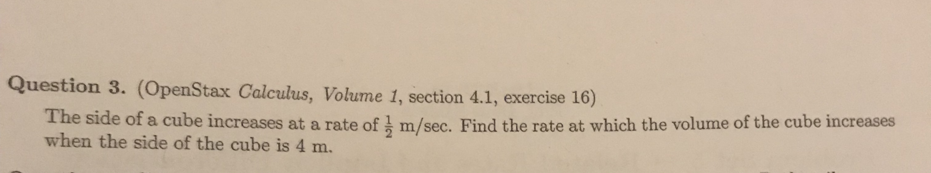 Answered: Question 3. (OpenStax Calculus, Volume… | Bartleby