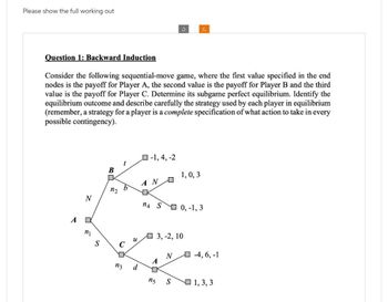 Solved In a two-person repeated game, a tit-for-tat strategy