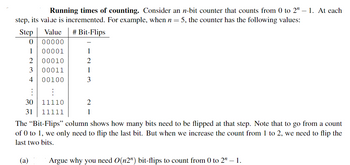 Answered: Running Times Of Counting. Consider An… | Bartleby