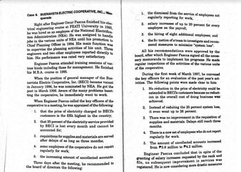 case study 8 buenavista electric cooperative inc masquerade