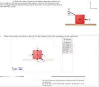 Answered: A block with a mass of m rests on a…