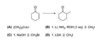 Answered: 8-8 (A) (CH3)2CuLi (C) 1. NaOH 2. CH3Br… | Bartleby