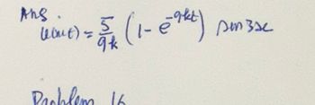 Ans.
Want) = √ √ k
= 5/1 (1 - 69ht)
Problem 16
sen 30e