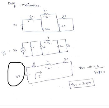 12
Only -ovisactive.
GA.
M
H
12V
2A
+
41
m
+ v₁-
301
4
5
Ofe
C
G
T
+
41
n
127
31
VS=
VS-10 x 4
-
3.33V
4+5+3