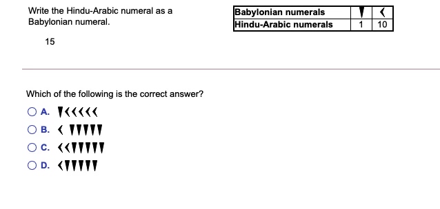 hindu arabic numerals 1 10