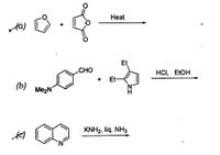 Нeat
Et
CHO
HCI, ELOH
+
Et-
(b)
Me2N
KNH2, liq. NH3
N.
