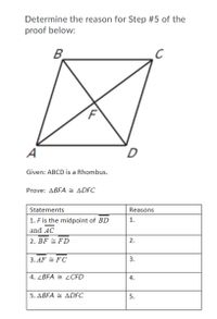 Answered: Determine the reason for Step #5 of the… | bartleby