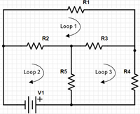 R1
Loop 1
R2
R3
Loop 2
R5
Loop 3
R4
V1
