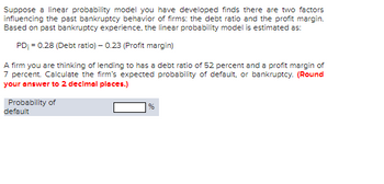 Answered: Suppose A Linear Probability Model You… | Bartleby