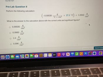 Answered: Pre-Lab Question 9 Perform the… | bartleby