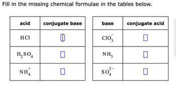 Answered: Fill in the missing chemical formulae… | bartleby