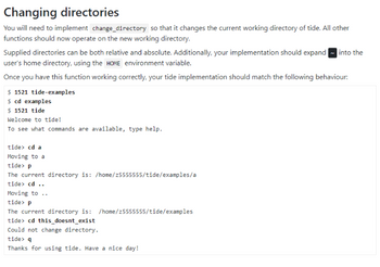 Answered: Changing Directories You Will Need To… | Bartleby