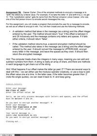 Solved Project 5: Ciphers In this assignment you will