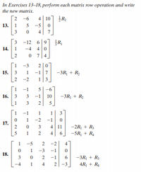 Answered In Exercises 13 18 perform each matrix bartleby