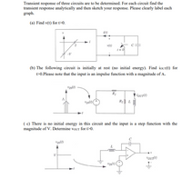 Answered: Transient Response Of Three Circuits… | Bartleby