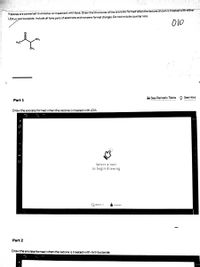 Ketones are converted to enolates on treatment with base. Draw the structures of the enolates formed when the ketone shown is treated with either
LDA or tert-butaxide. Include all lone pairs of electrons and nonzero formal charges. Do not include counter ions.
010
H,C
i See Periodic Table o Se Hint
Part 1
Drawthe enolate formed when the ketone is treated with LDA:
Select a tool
to begin drawing
Mann 5
Part 2
Draw the enolate formed when the ketone is treated with tert-butoxide:
+ I : 0
