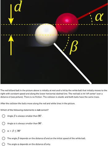 Answered: The Red Billiard Ball In The Picture… | Bartleby