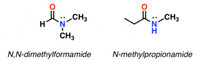 CH3
'N'
.CH3
CH3
N,N-dimethylformamide
N-methylpropionamide
:ZI
