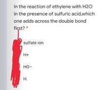 Answered In the reaction of ethylene with H2O in bartleby