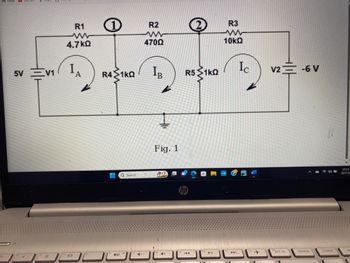 Answered: For The Circuit In Fig. 1, Use Mesh… | Bartleby