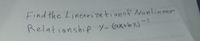 Find the Lineari zationof Nonlinear
