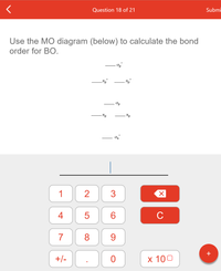 Using the MO diagram of NO, calculate the bond order. Compare it to  NO^(+)?